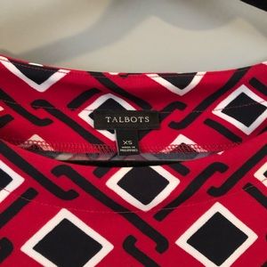 Vintage Talbots Print Shift Dress